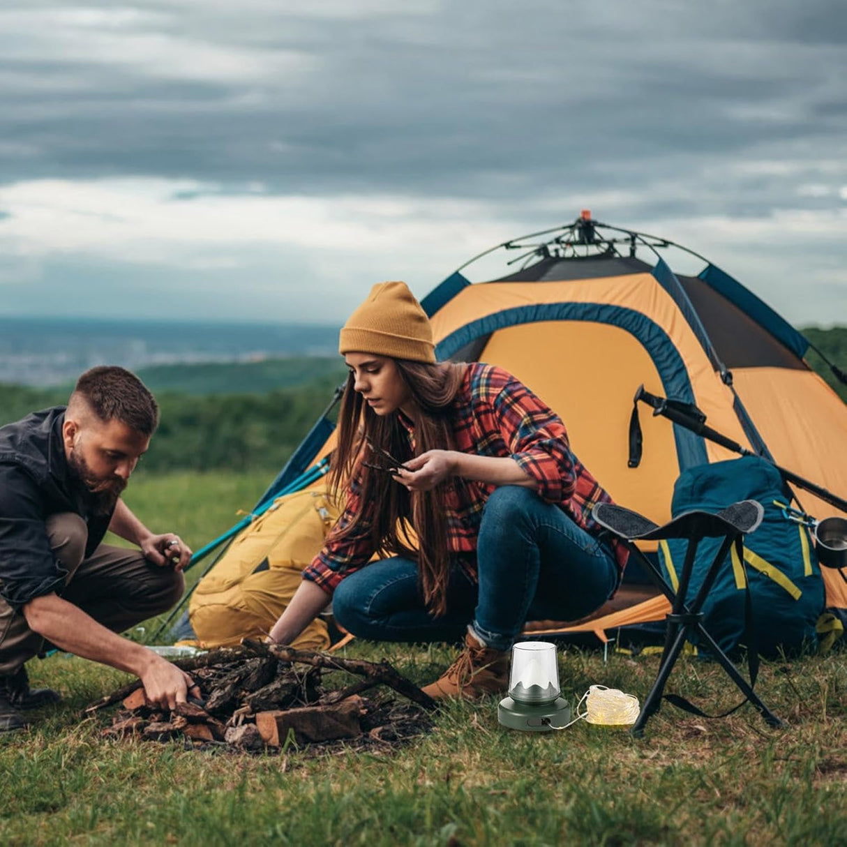 Rechargeable Multifunctional Camping Lamp with 10M Strip Light CH2301 | Camping Light | SASKA Trading