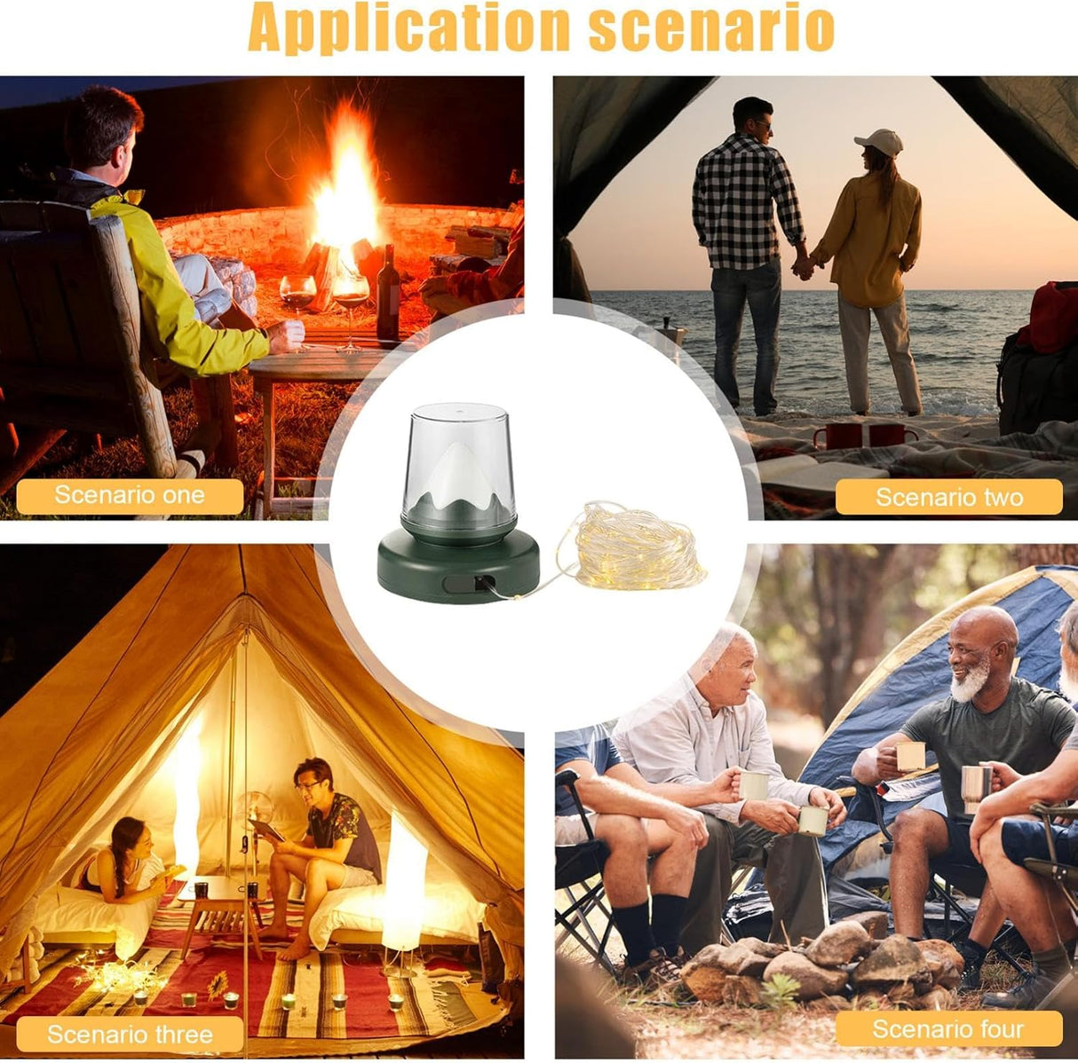 Rechargeable Multifunctional Camping Lamp with 10M Strip Light CH2301 | Camping Light | SASKA Trading