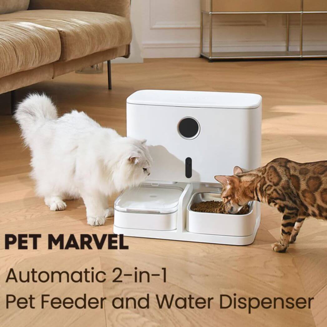 Pet Marvel 2 In 1 Pet Feeder and Water Dispenser | Pet Feeder | SASKA Trading