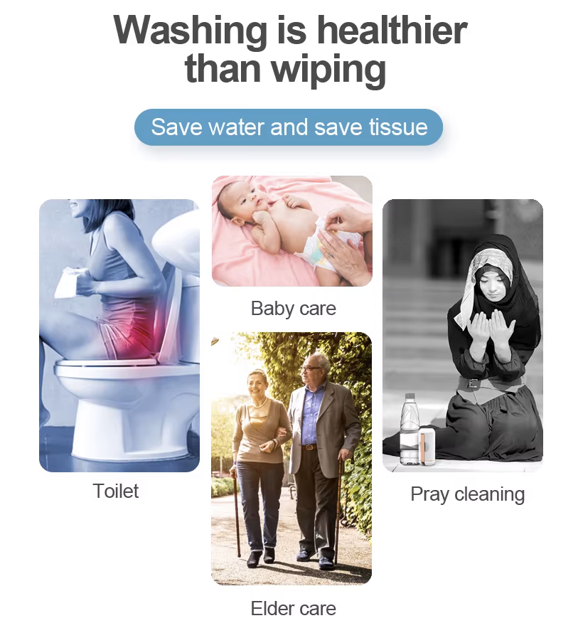 Pocket Travel Bidet Sprayer BS-21S by Blue Fire | Travel Bidet | SASKA Trading