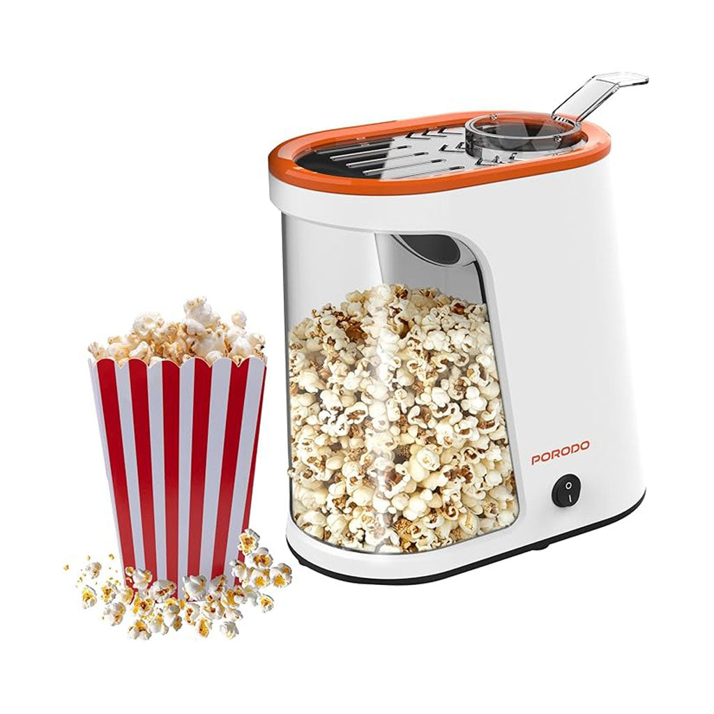 1200W Popcorn Maker with Detachable Tank Oil-Free and Ready in 2-4 Minutes by Porodo-saska-saska.ae