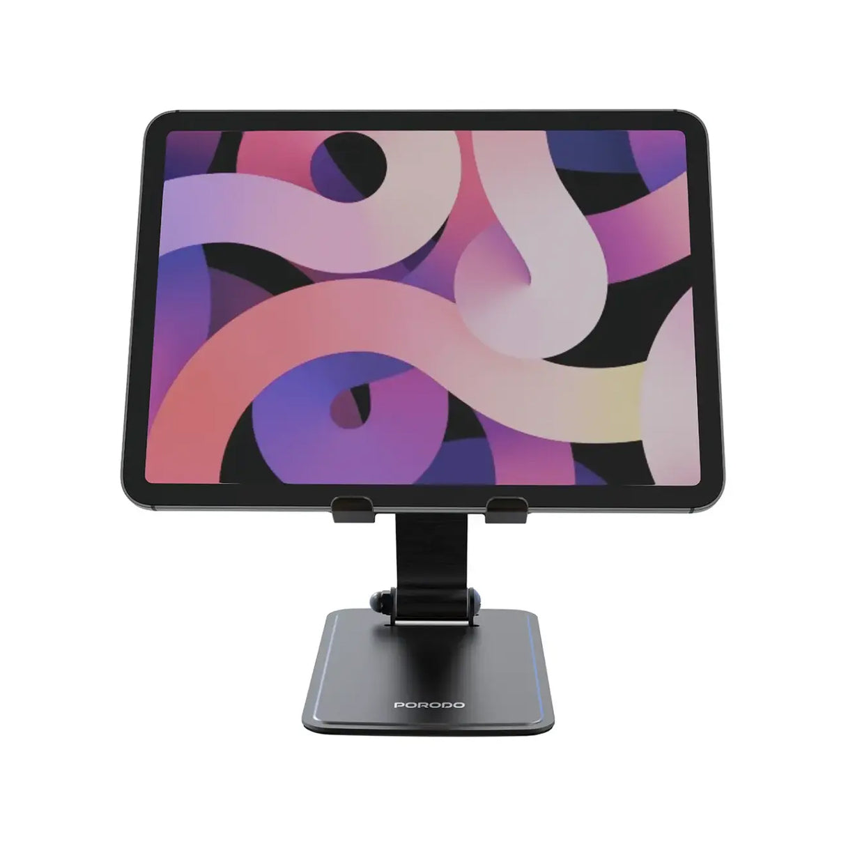 حامل مكتبي قابل للطي - مانع للانزلاق، دوران 360 درجة، زاوية قابلة للتعديل من Porodo