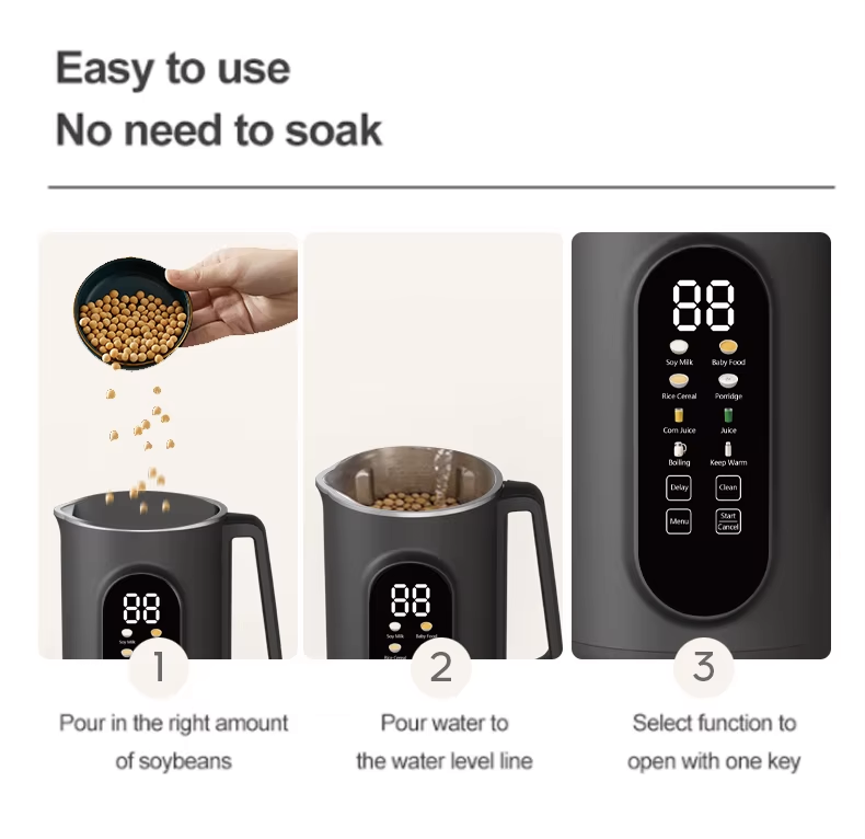 Auto Hot and Cold Drink Maker 1L with Digital Display by Porodo | Electric Kettle | SASKA Trading