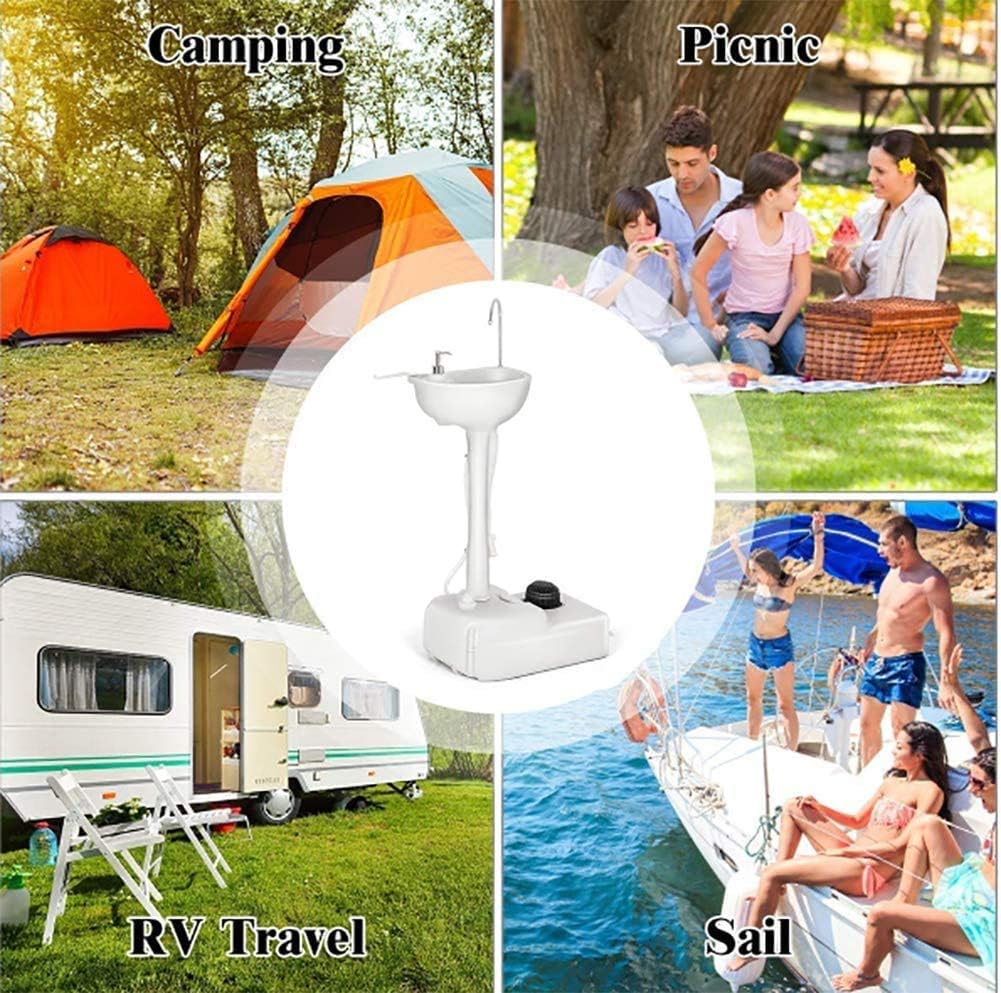 Portable Handwash Sink 17L with Folding Funnel by Porodo | Portable Sink | SASKA Trading