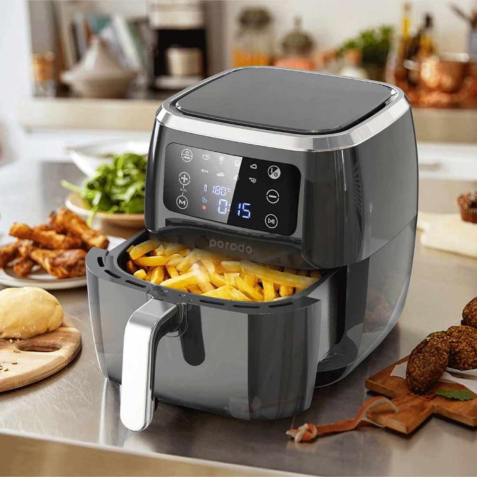 Smart Air Fryer with APP Control 6L 1800W Black | Air Fryer | SASKA Trading