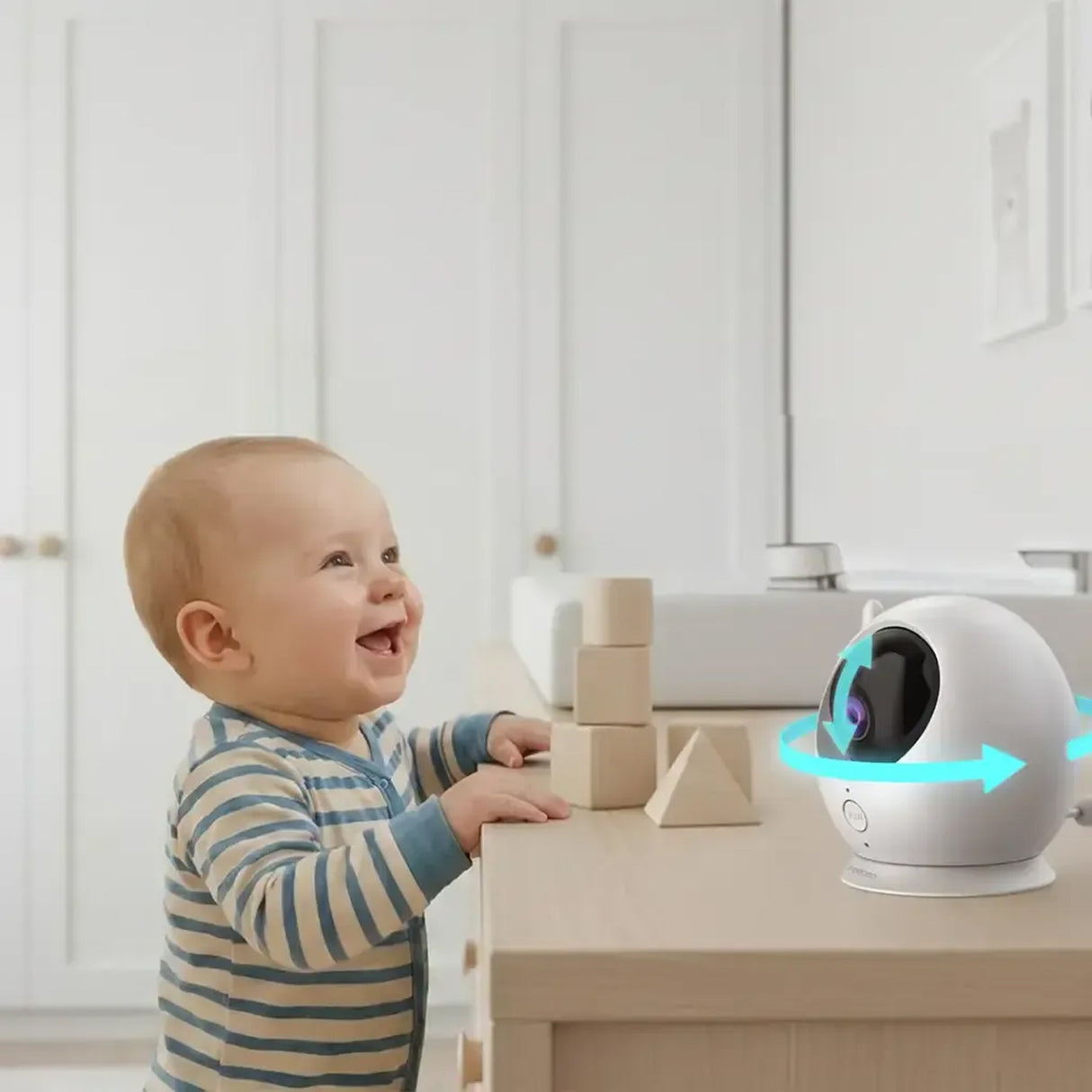Lumi Baby Smart Monitor with Camera and Display Screen with 4.3" Screen Monitor by Porodo