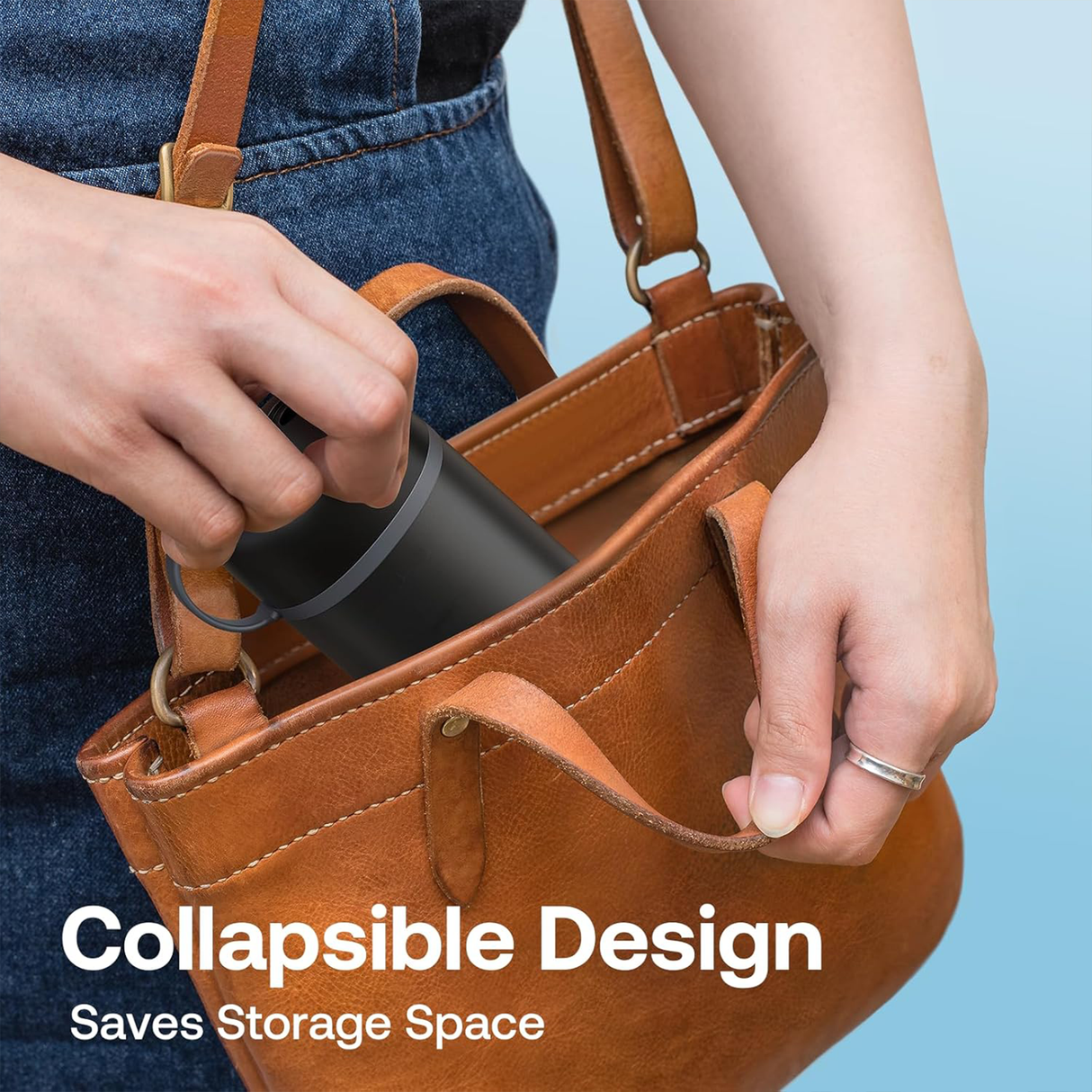 Portable P1 Water Flosser with Collapsible Tank by BITVAE