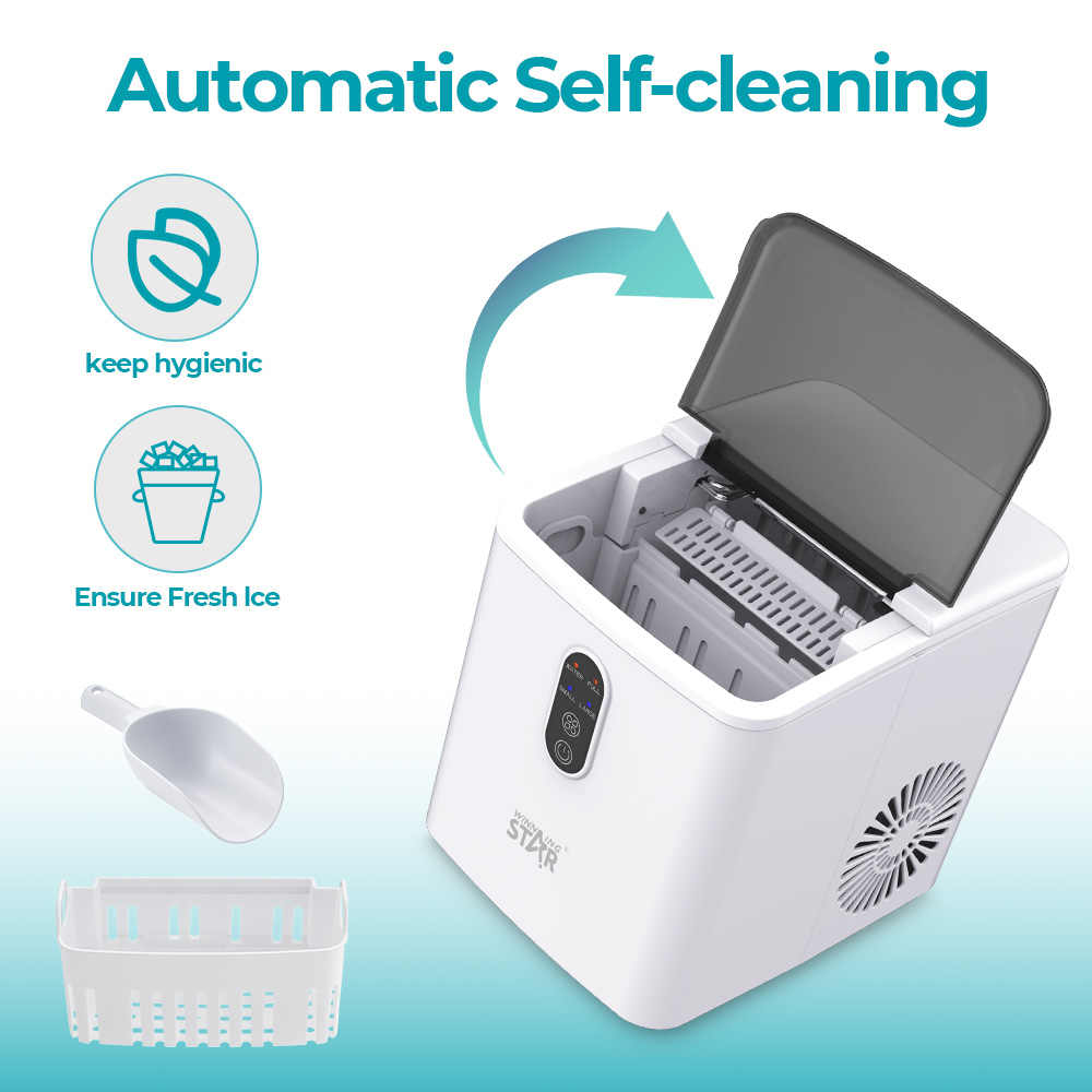 Portable Countertop Ice Maker by WINNING STAR | Ice Maker Machine | SASKA Trading