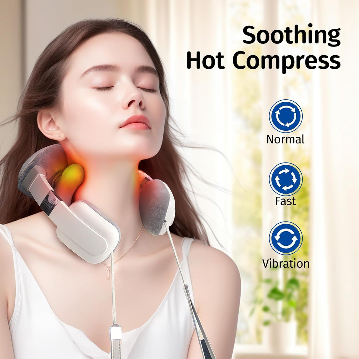 Portable Electric Kneading Neck Massager | Neck Massager | SASKA Trading