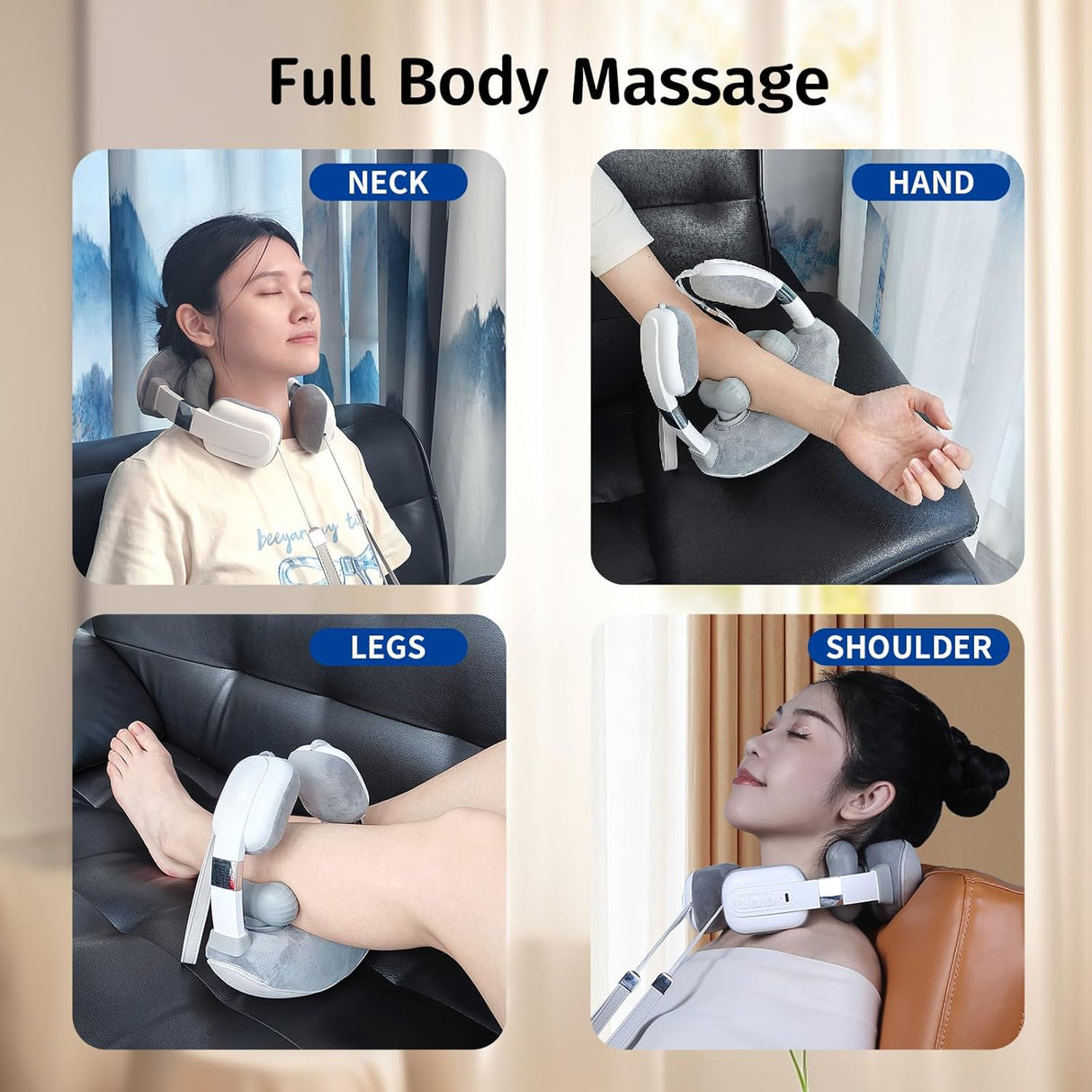 Portable Electric Kneading Neck Massager | Neck Massager | SASKA Trading