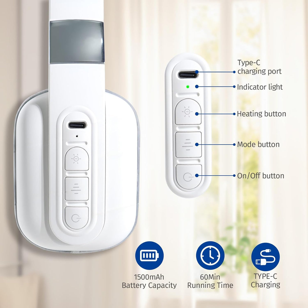 Portable Electric Kneading Neck Massager | Neck Massager | SASKA Trading