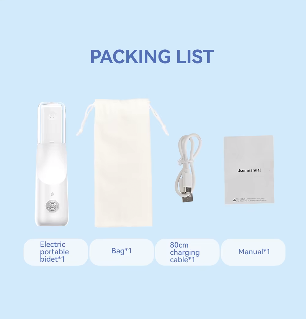 Portable Electric Travel Bidet Sprayer Shattaf | Travel Bidet | SASKA Trading