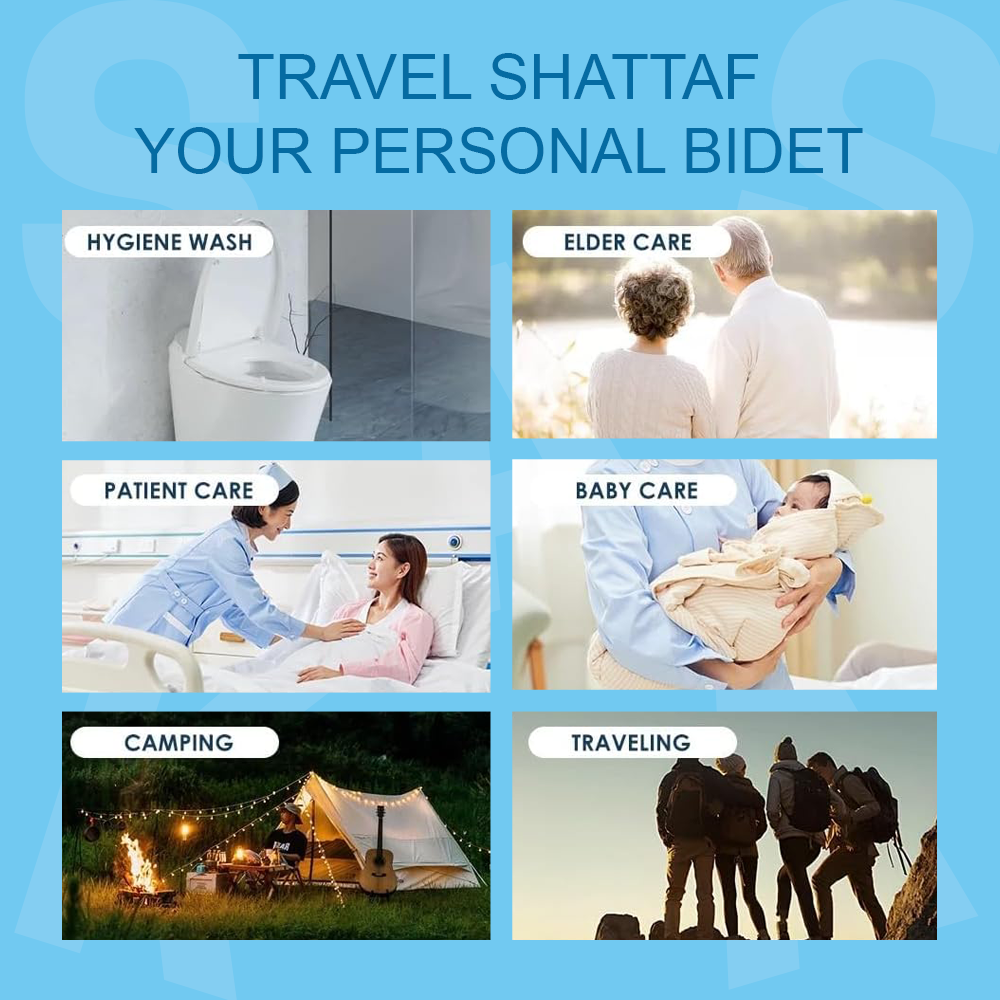 Portable Travel Hand Held Bidet Toilet Spray Shattaf | Travel Bidet | SASKA Trading