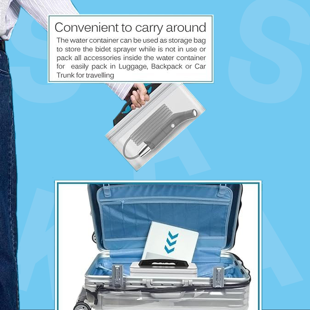 Portable Travel Hand Held Bidet Toilet Spray Shattaf | Travel Bidet | SASKA Trading