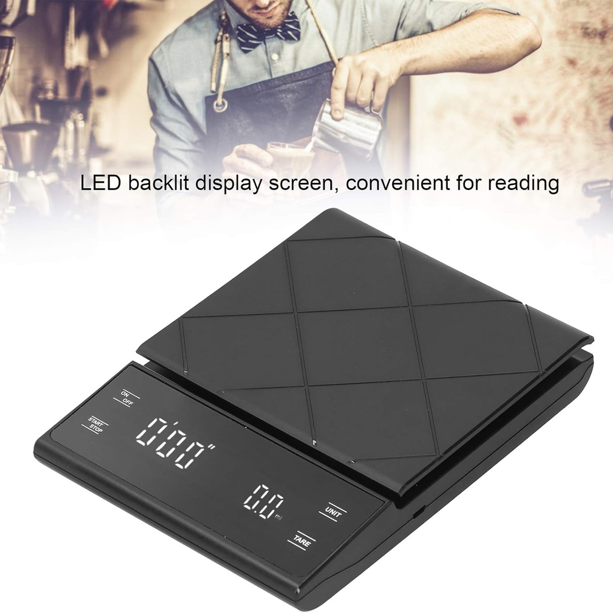 Portable Espresso Scale with Timer, Precision | coffee scale | SASKA Trading