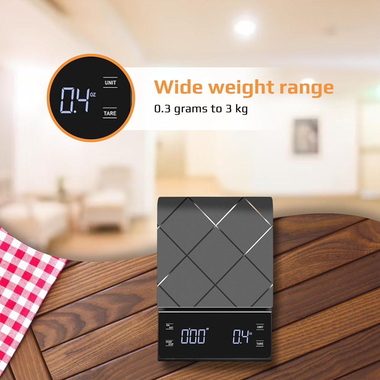 Portable Espresso Scale with Timer, Precision | coffee scale | SASKA Trading