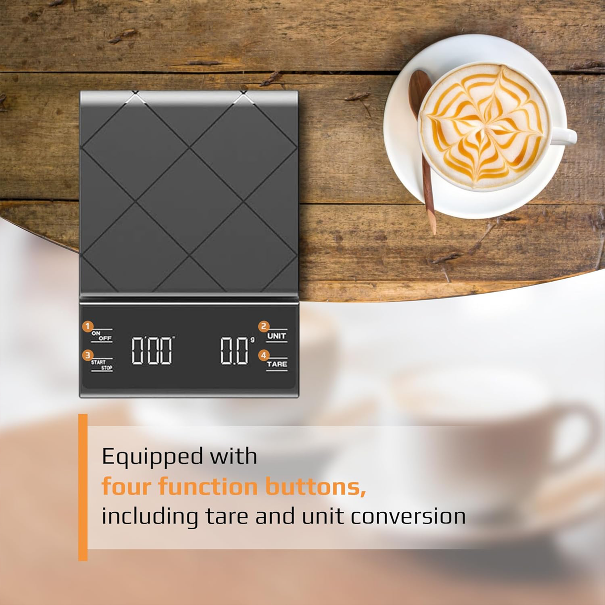 Portable Espresso Scale with Timer, Precision | coffee scale | SASKA Trading