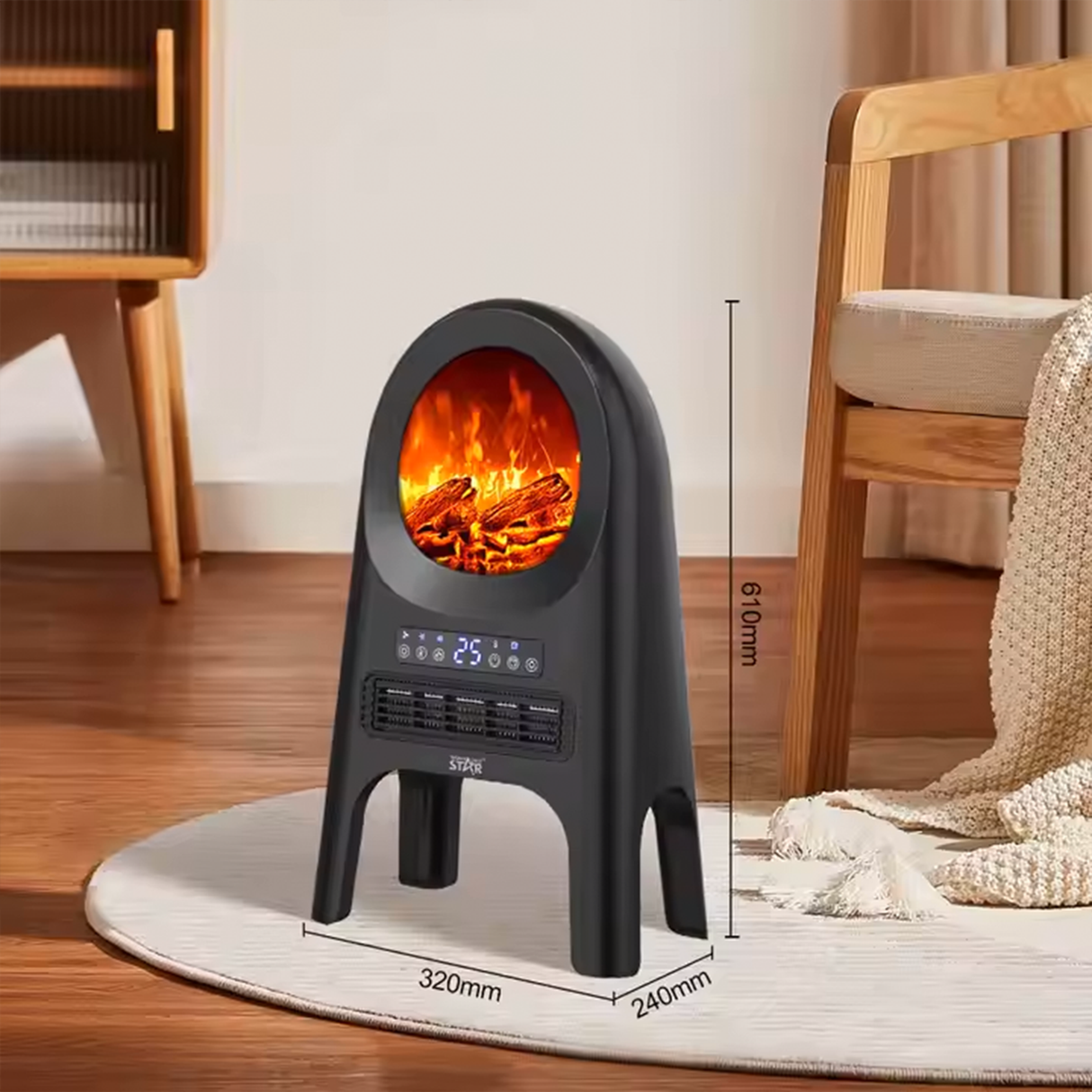 Electric Space Heater Fan 2000W ST-4091 by WINNING STAR | Fan Heater | SASKA Trading
