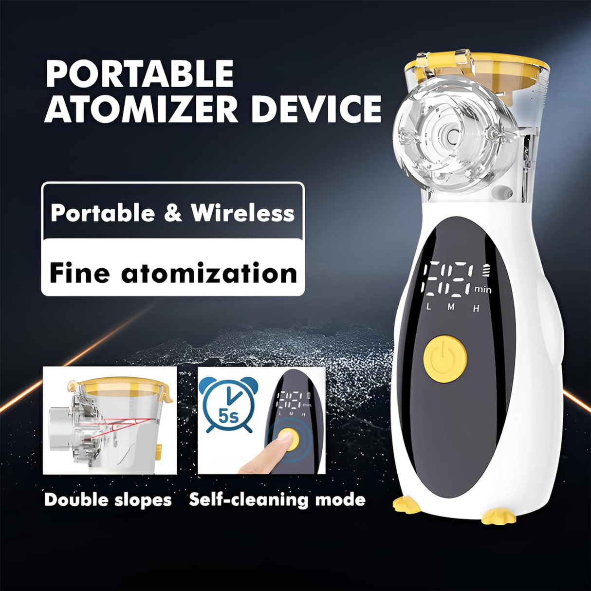 Portable Mini Mesh Nebulizer P1 | Nebulizer | SASKA Trading