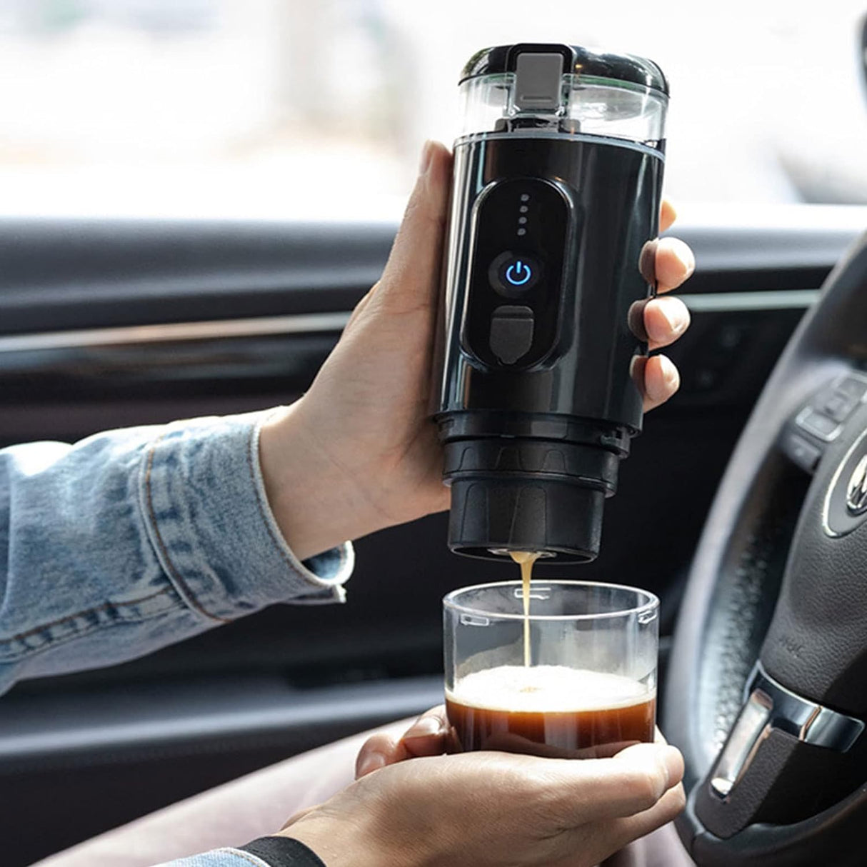 Portable Mini Espresso Maker Rechargeable Battery | Coffee Maker | SASKA Trading