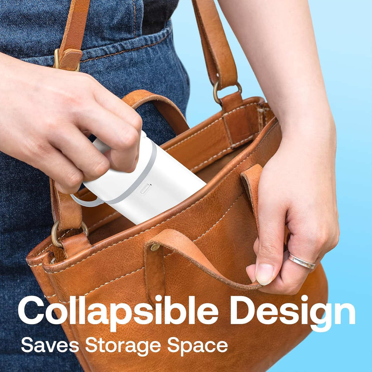 Portable P1 Water Flosser with Collapsible Tank by BITVAE | Oral Flosser | SASKA Trading