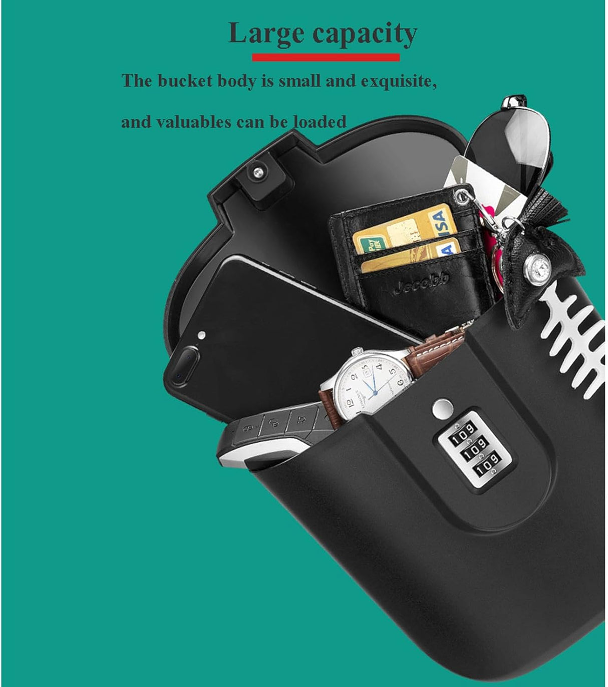Portable Safe Box - Combination Security Case Lock Box with Code | Safe Box | SASKA Trading