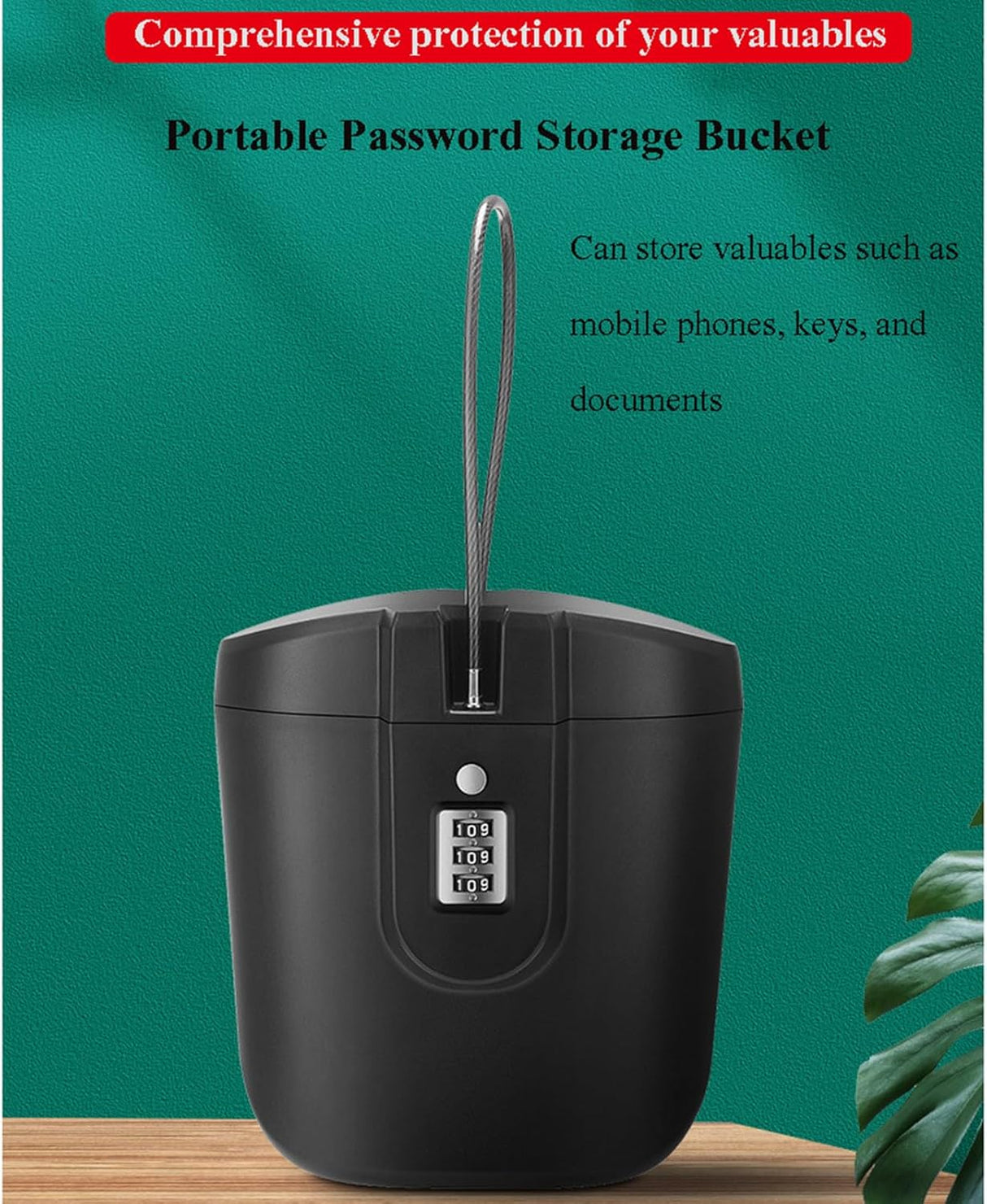 Portable Safe Box - Combination Security Case Lock Box with Code | Safe Box | SASKA Trading
