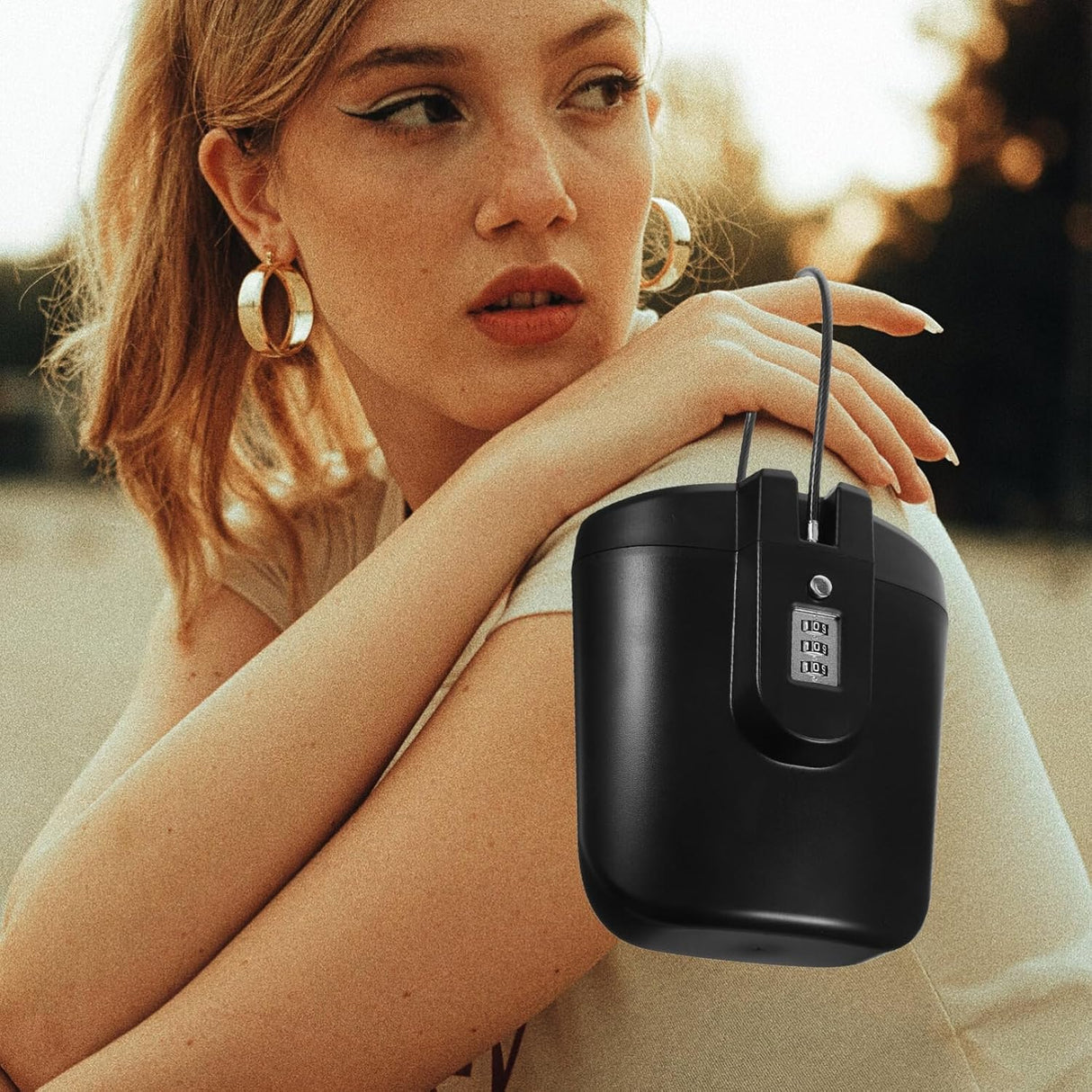 Portable Safe Box - Combination Security Case Lock Box with Code | Safe Box | SASKA Trading