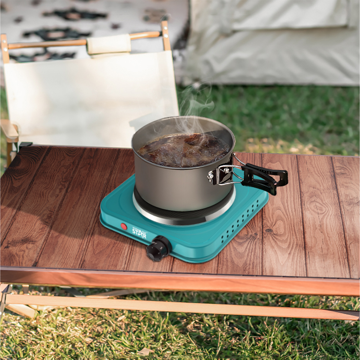 Portable Single Burner Electric Hot Plate 1000W Cast Iron Cooker ST-9635 by Winning Star | Hot Plate | SASKA Trading