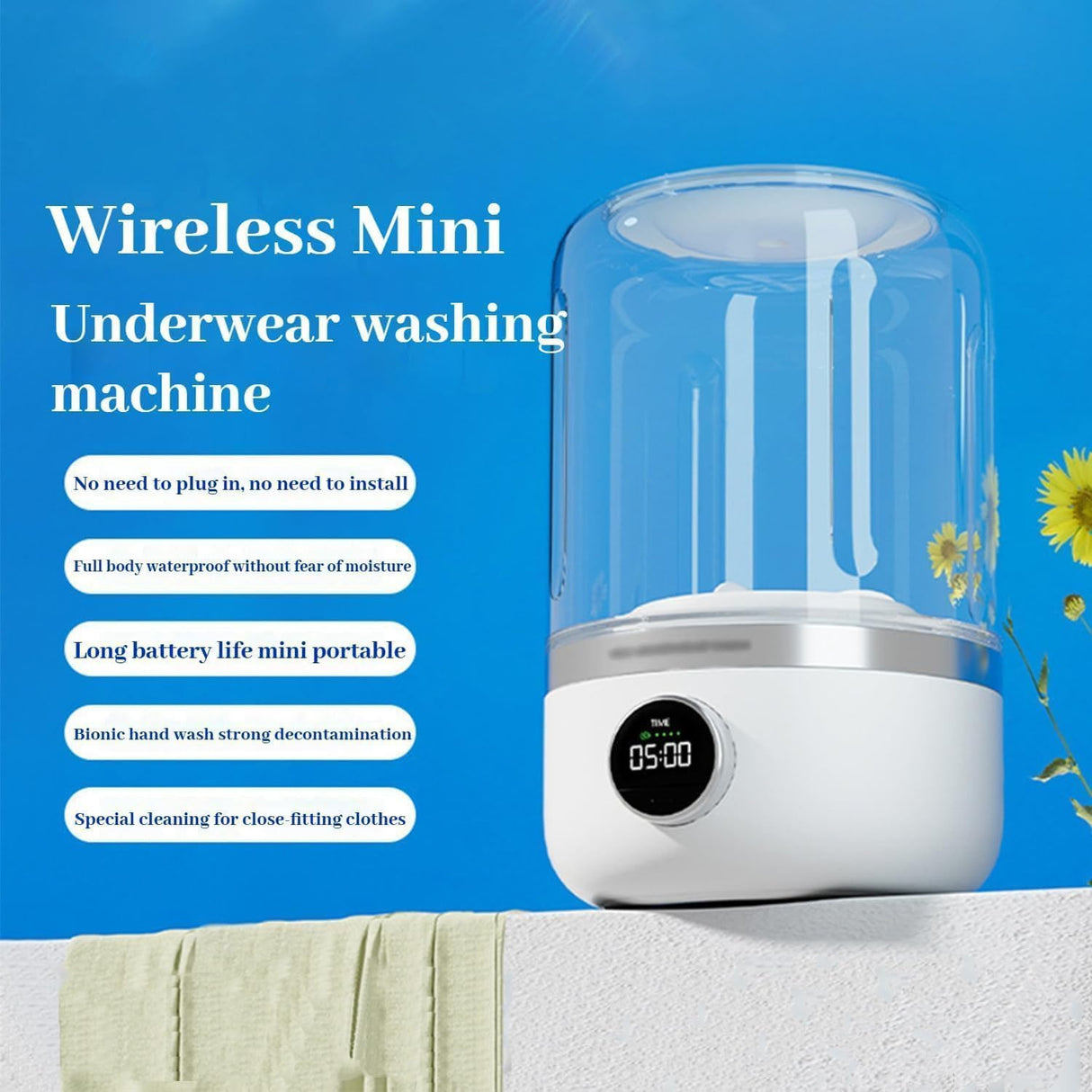 Portable Mini Washing Machine YE02 | Washing Machine | SASKA Trading