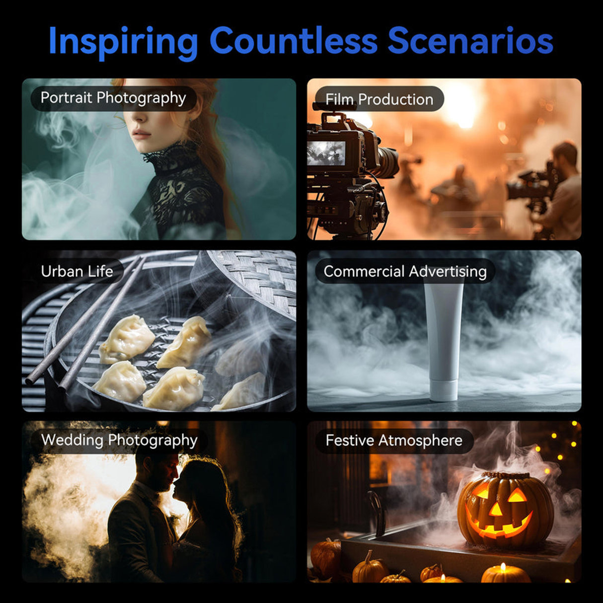 Portable Smoke Machine C40 by TELESIN | Fog Machine | SASKA Trading