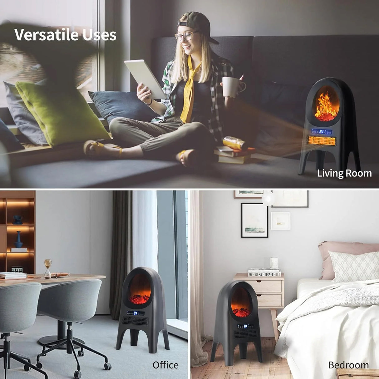 Electric Space Heater Fan 2000W ST-4091 by WINNING STAR | Fan Heater | SASKA Trading