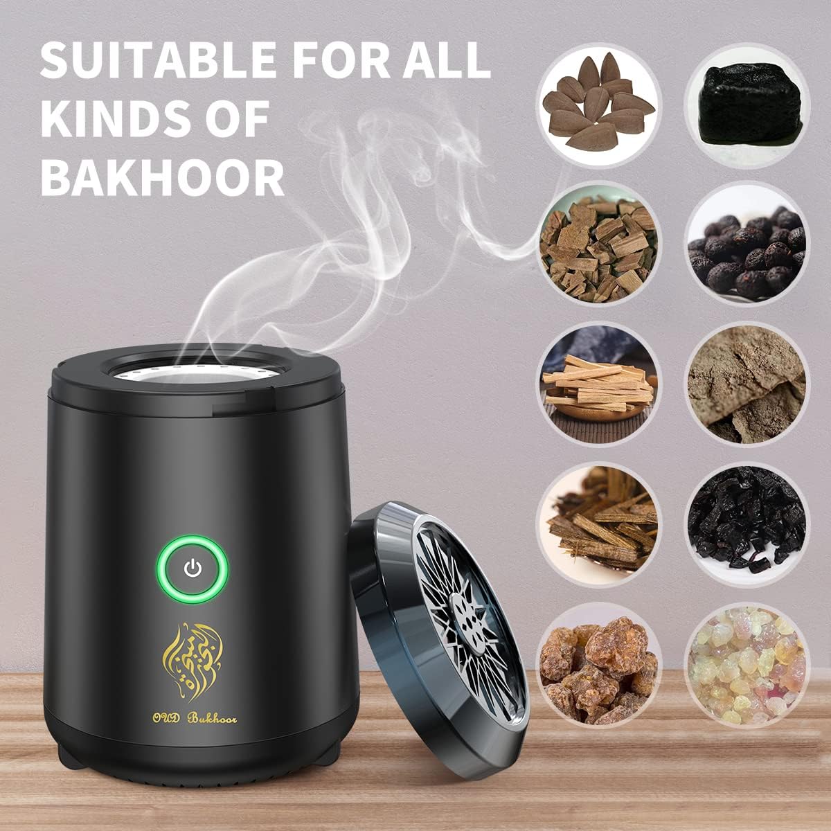 Portable Mini Electric Bukhoor Burner BK-18 | Incense Burner | SASKA Trading