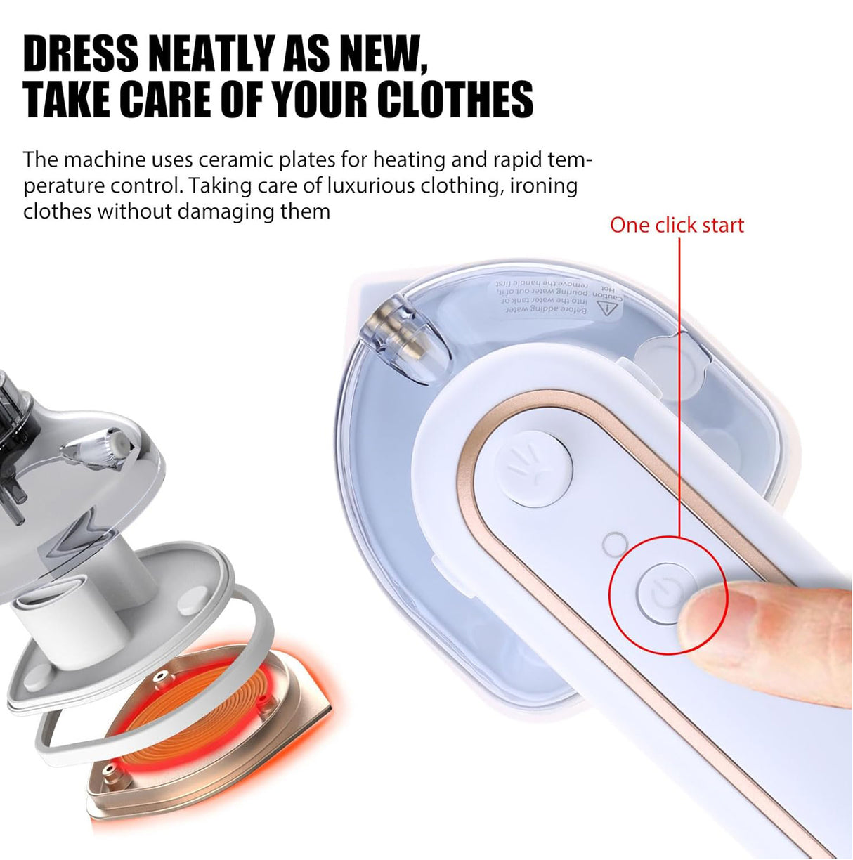 Travel friendly Portable Mini Electric Steam Iron YTJ-01 | Steam Iron | SASKA Trading