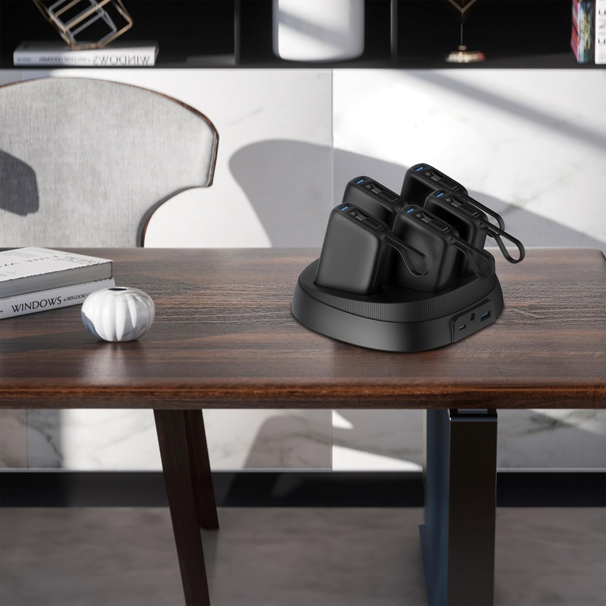 Power Bank Station 5 * 10000mAh – Portable USB Charging Hub by Powerology