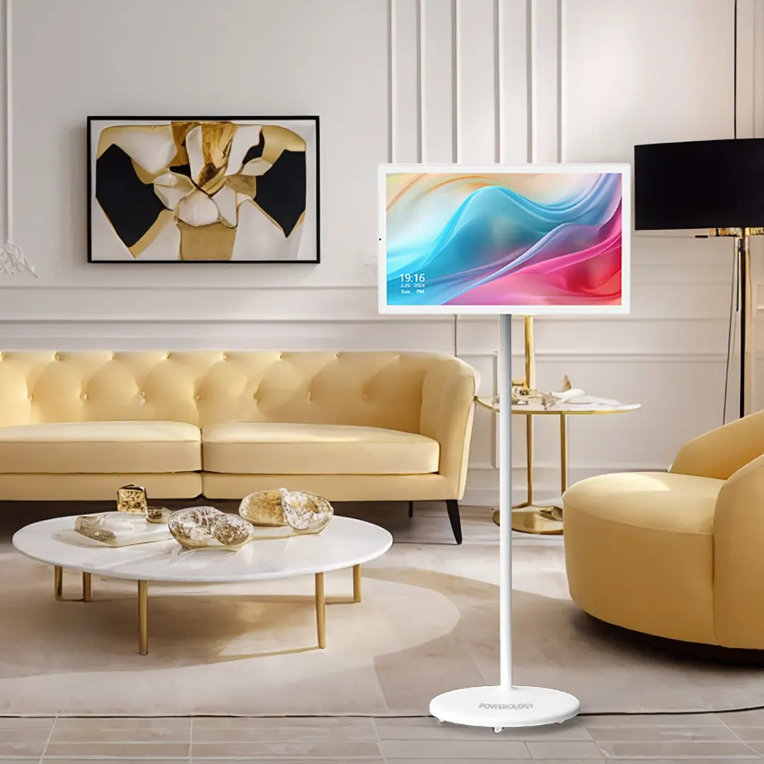 Android Touch Screen Monitor 32" With Stand by Powerology | Big Screen Monitor | SASKA Trading