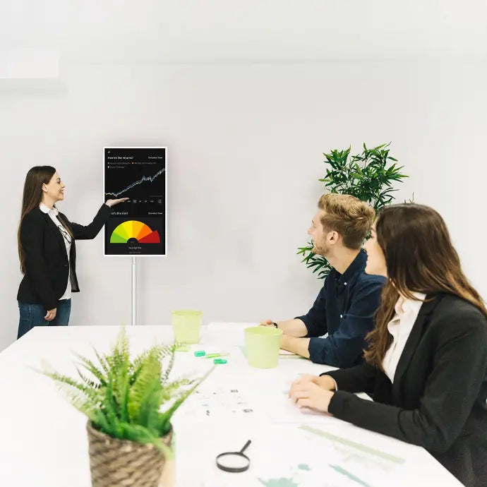 Android Touch Screen Monitor 32" With Stand by Powerology | Big Screen Monitor | SASKA Trading