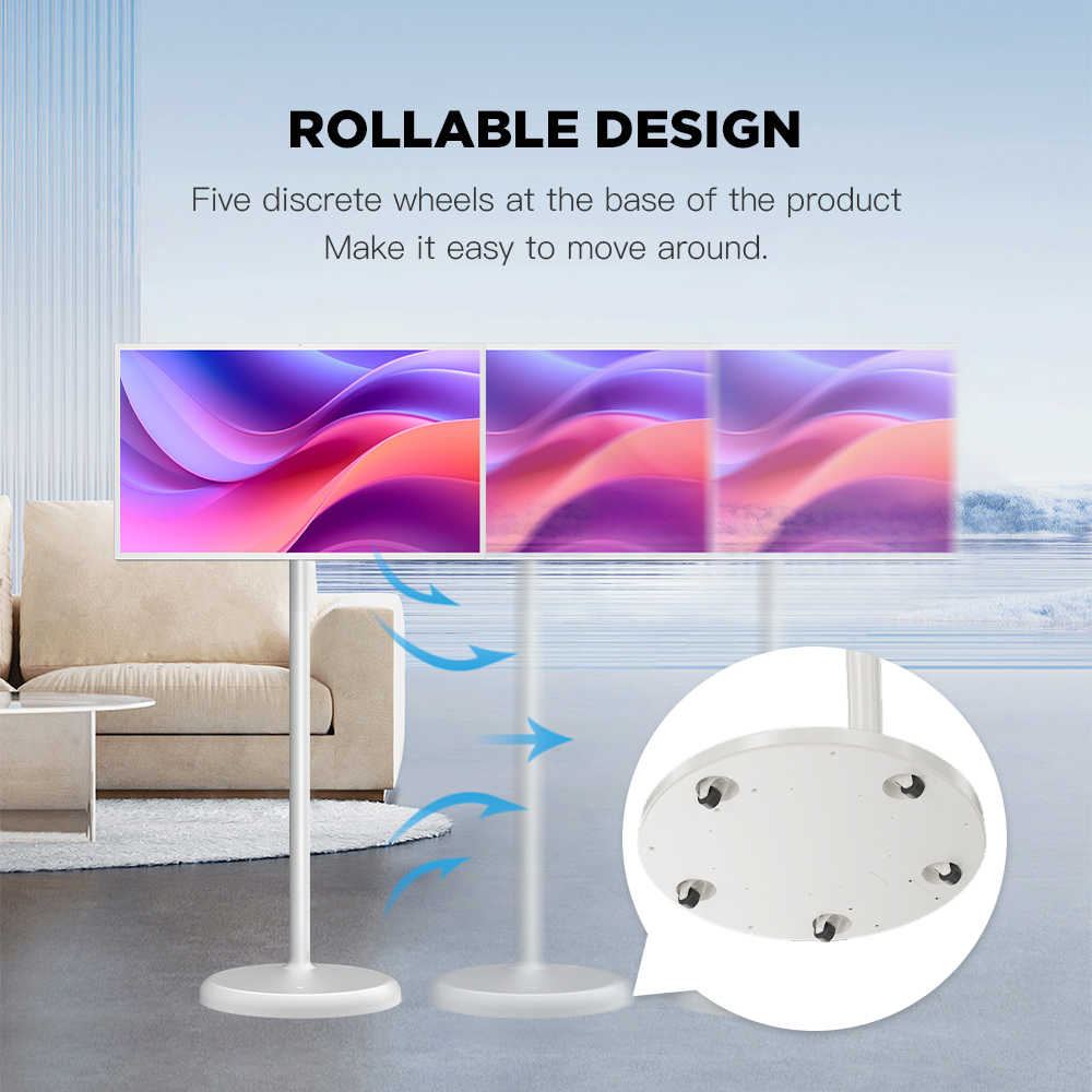 Android Touch Screen Monitor 32" With Stand by Powerology | Big Screen Monitor | SASKA Trading