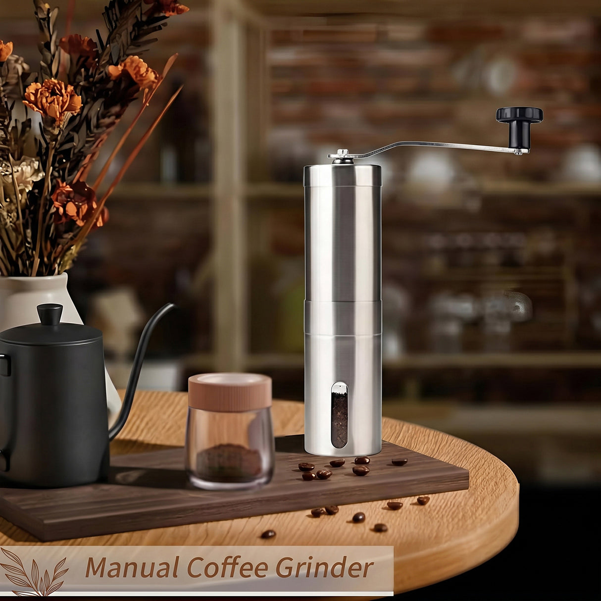 Premium 9-Piece Travel Pour Over Coffee Maker Set with 6-Gear Grinder, Digital Scale & Carry Case – 600ml Black