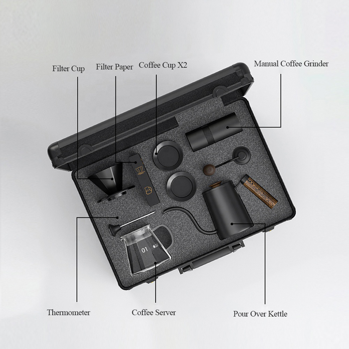 Premium Coffee Hand Brewing Set with Precision Scale | v60 coffee set | SASKA Trading