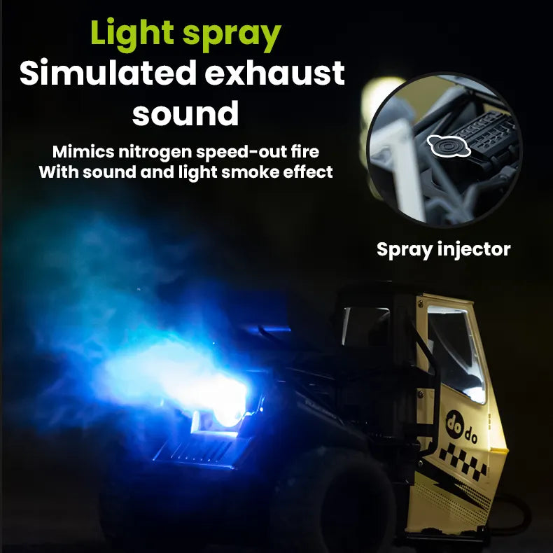 RC Motor Tricycle – 1:16 RC Three-Wheel Motorcycle with Spray & Lights | Remote Controlled Car | SASKA Trading