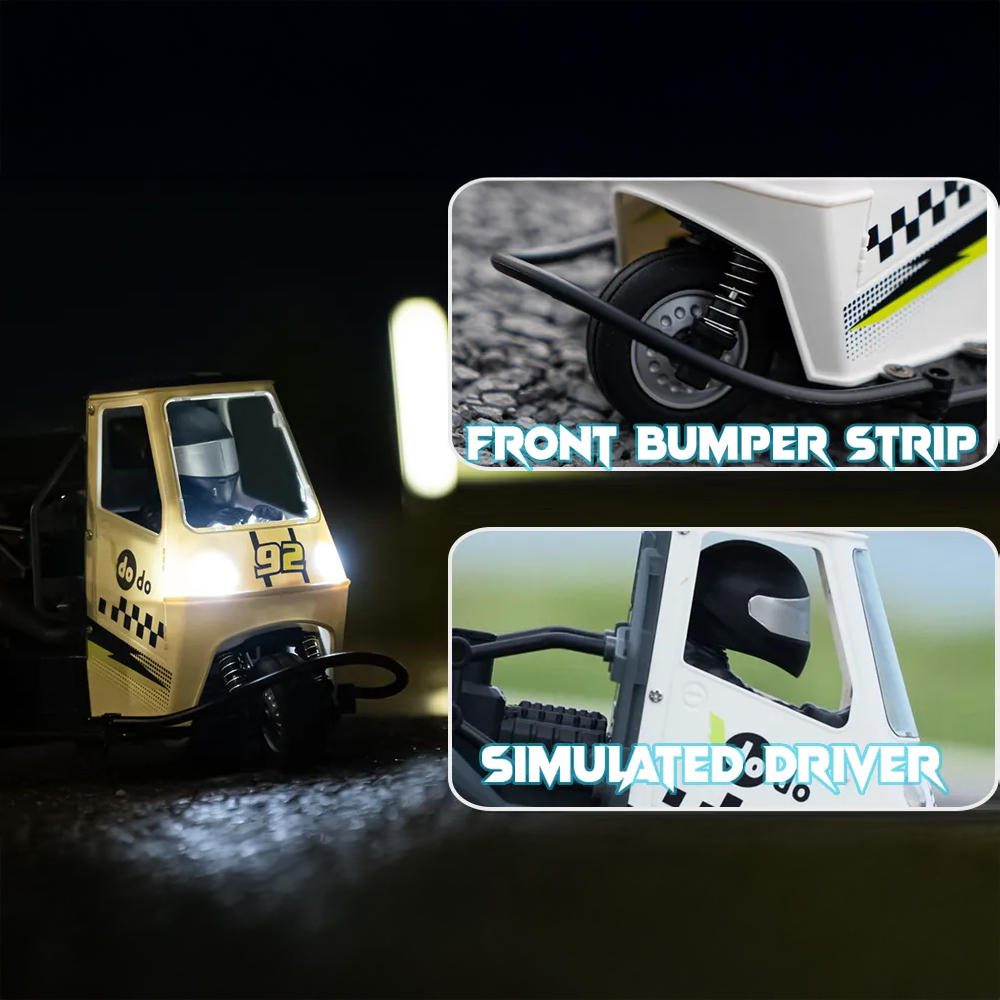 RC Motor Tricycle – 1:16 RC Three-Wheel Motorcycle with Spray & Lights | Remote Controlled Car | SASKA Trading