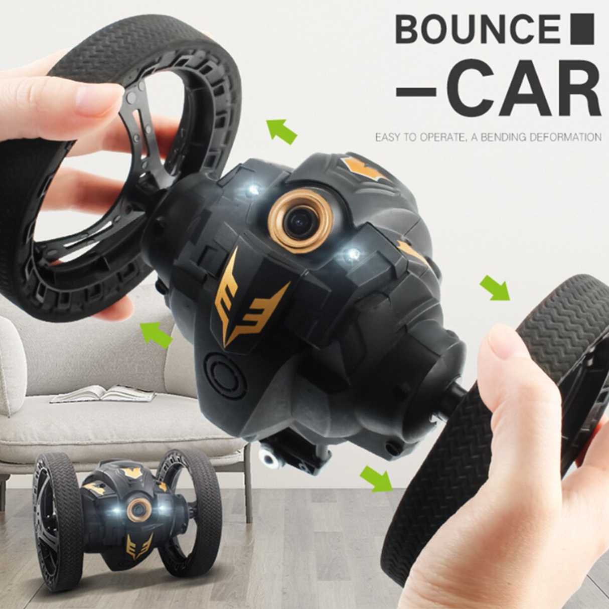 RC Stunt Car with 360° Rotation, Jumping & HD Camera | RC car | SASKA Trading