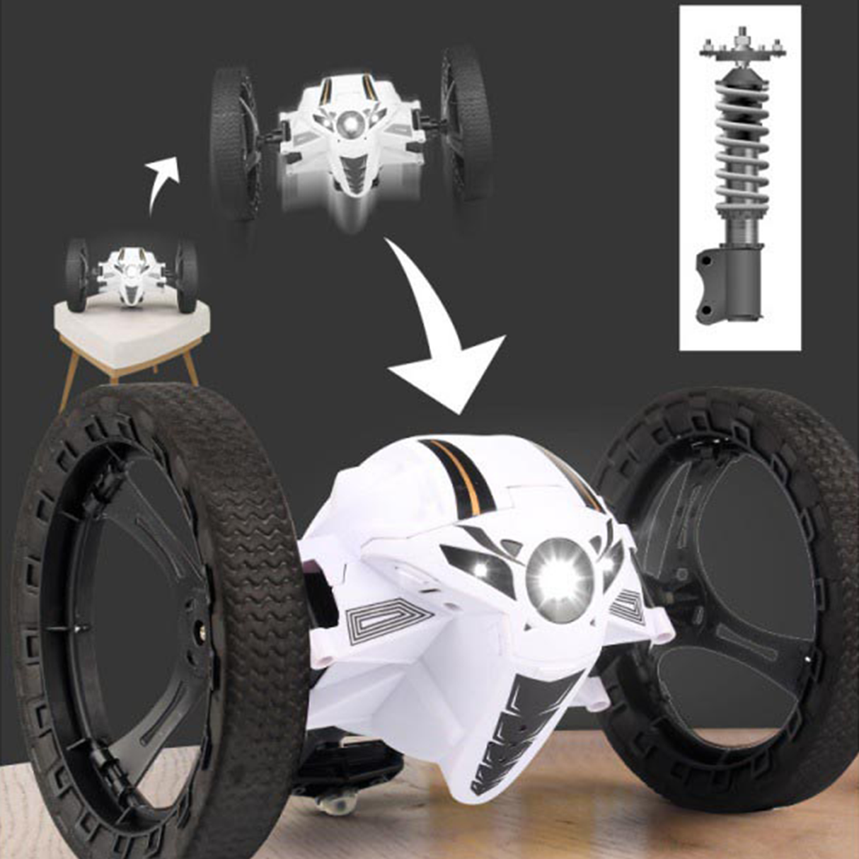 RC Stunt Car with 360° Rotation, Jumping & HD Camera | RC car | SASKA Trading