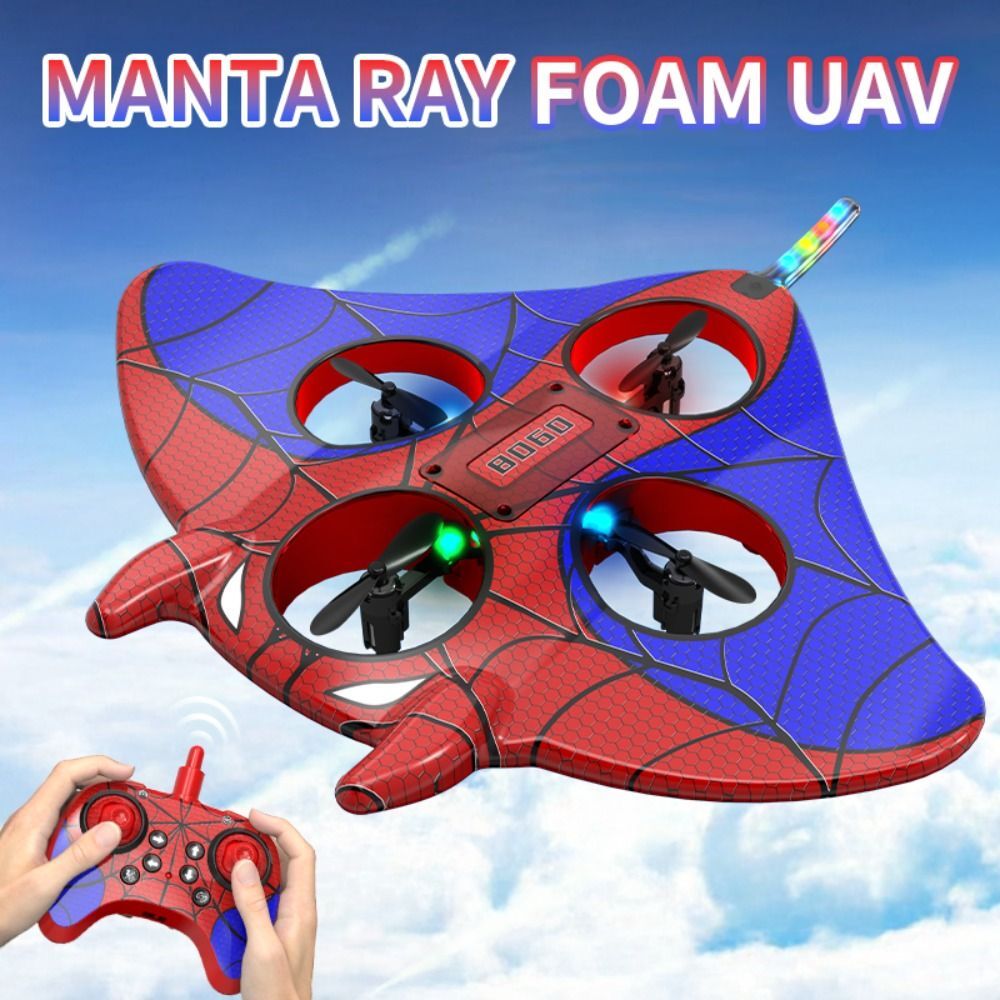 Ray Foam Drone – 2.4G Fighter Aero Spider-Man Superhero Glider | Remote Controlled Plane | SASKA Trading