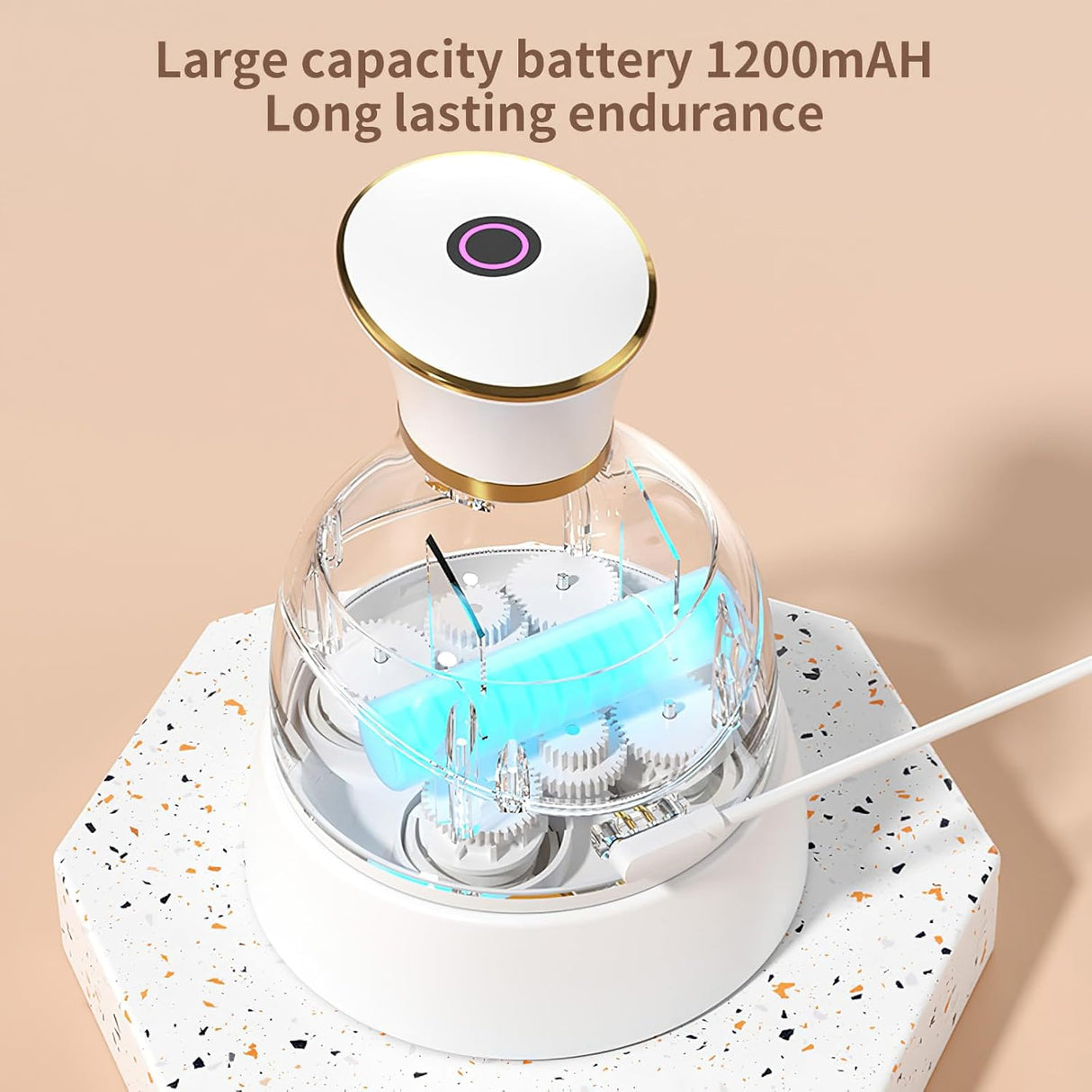 Rechargeable Deep Kneading Scalp Massager - 3D Head Massager B27 | Head Massager | SASKA Trading