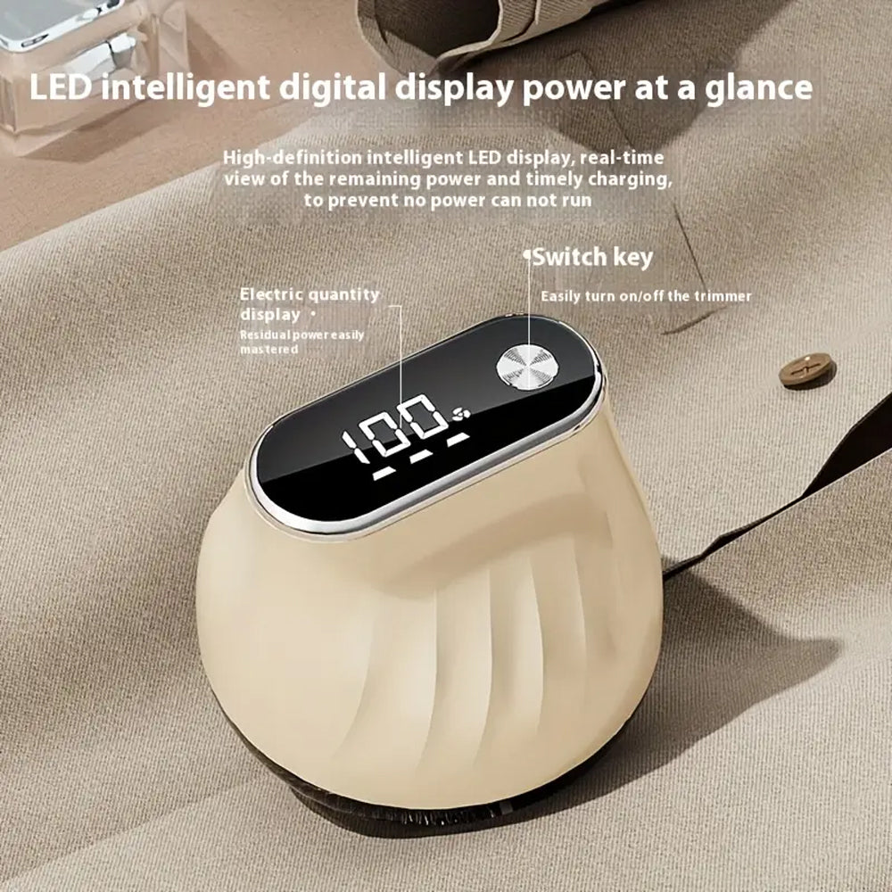 Rechargeable Fabric Shaver with Digital Display | Lint Remover | SASKA Trading