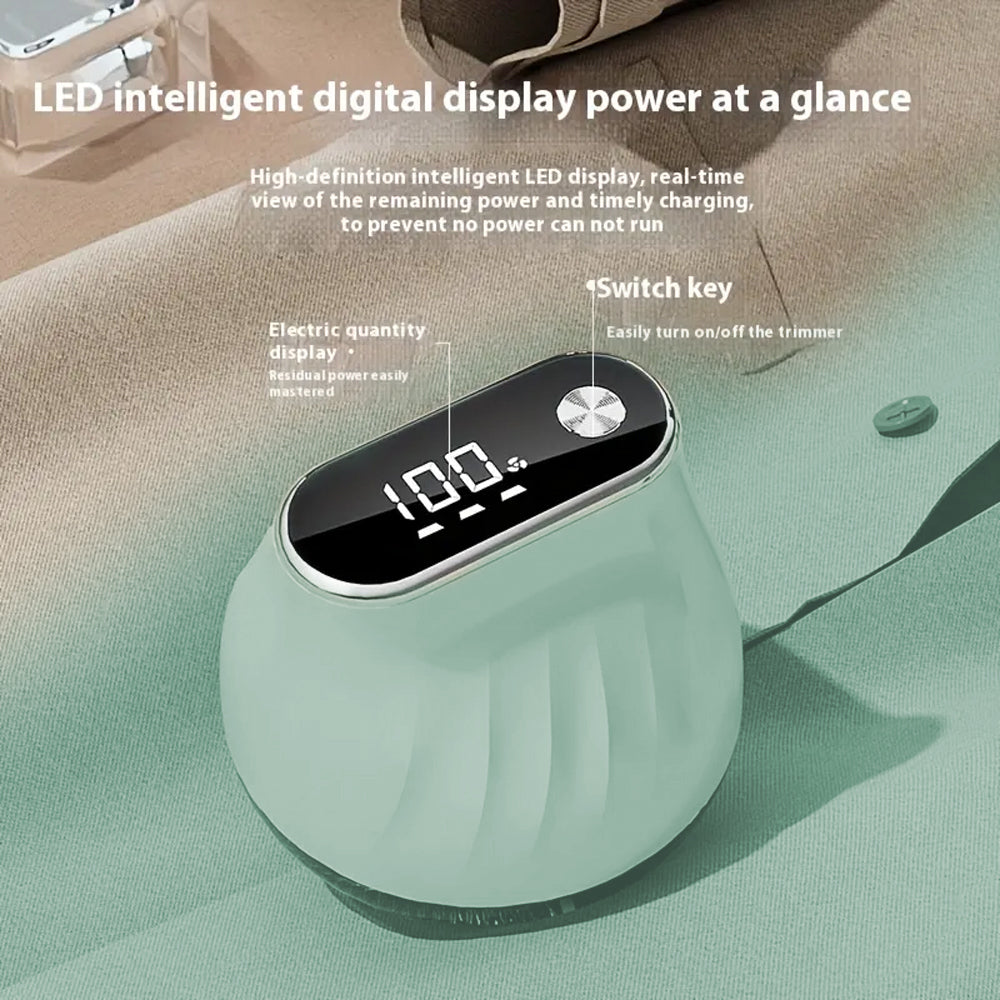 Rechargeable Fabric Shaver with Digital Display | Lint Remover | SASKA Trading