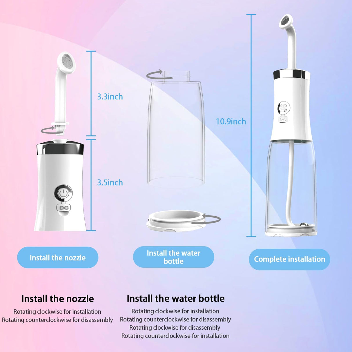 Rechargeable Portable Bidet Sprayer | Travel Bidet | SASKA Trading
