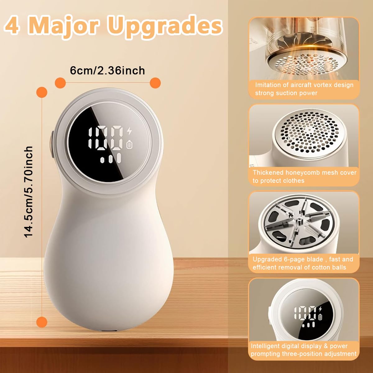 Rechargeable Fabric Lint Trimmer | Lint Remover | SASKA Trading